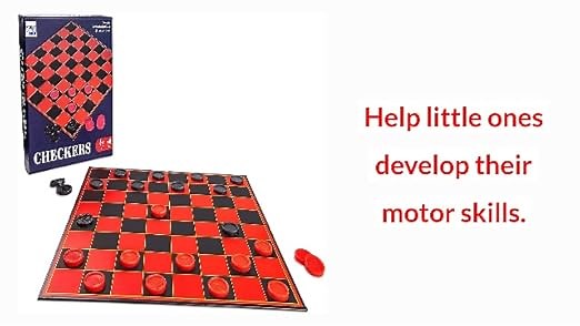 Checkers Board for Kids Fun Checkerboard Game