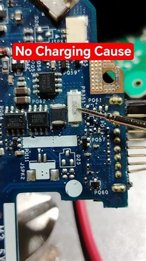 The hidden component that cause no charging problem or laptop motherboards #repair #shorts