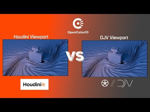 DJV viewport OCIO aces LUT match with houdini viewport aces LUT