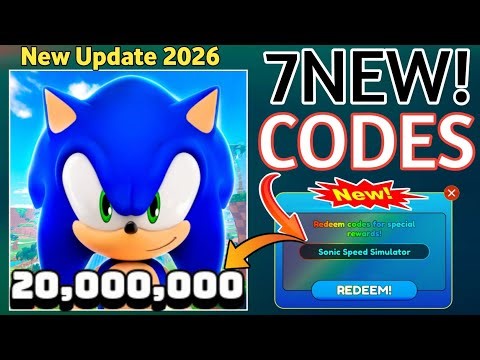 💥 RACING 💥 SONIC SPEED SIMULATOR CODES IN JANUARY 2026 - ROBLOX SONIC SPEED SIMULATOR CODES 2025