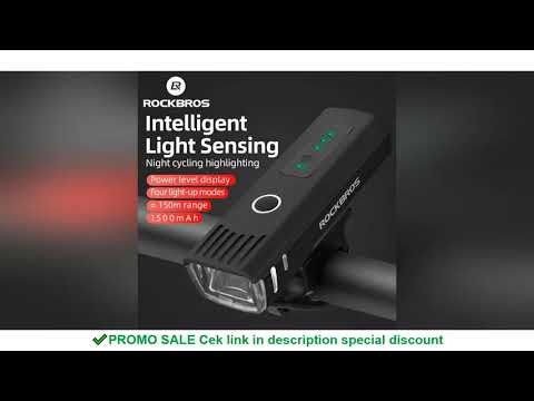 ROCKBROS Bike Head Light 250 LM USB Rechargeable Bike Front Light Quick Installation Without Tools 4