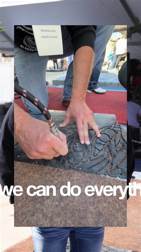 Check out @Engrave-A-Crete amazing solutions at the Silver Lot 3. All products available at the concretedecorstore.com