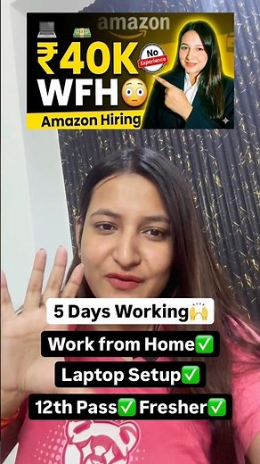 Amazon WFH Job 🔥 No Experience | Full Apply Process Explained (Watch Full Video⬇️)