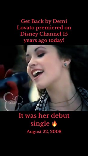I knew she was here to stay! 😭 #disneychannel #fyp #pov #nostalgia #demilovato The Premiere of Get Back by Demi Lovato August 22, 2008
