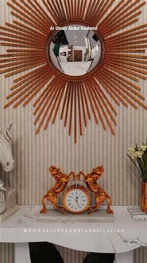 Luxury Living Area with Pool,Modern 3D Architectural Visualization,ArchViz