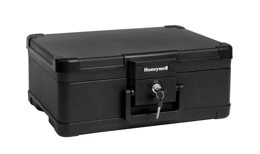 Honeywell Safes, 0.24 Cu ft, Fire Waterproof 30 Minute ETL Letter Size File Key Locked Chest, 1503