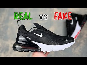 NIKE AIR MAX 270 Black White REAL vs FAKE