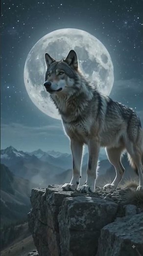 Wolf's Haunting Howl Echoes Through Mountains #wolf #wildlife