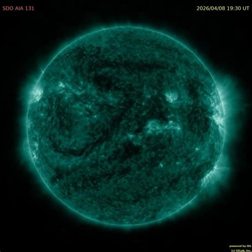 태양 전면 주간 UV (131A) 동영상 (weekly solar full-disk movie in UV : 2026. 4. 6 ~ 4. 12 #solar#태양#UV#자외선
