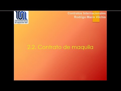 Contrato de maquila
