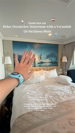Room tour on the Disney Wish! #disneycruise #disneycruiseline #cruiselife