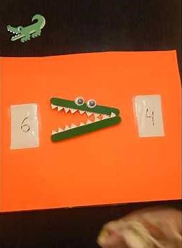 Making math fun with our hungry crocodile—learning greater than, less than, and equals to!