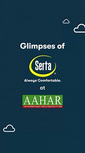 World’s best, Serta Mattresses at AAHAR 2024! Our booth is full of excitement as we present our latest innovations in hospitality sleep solutions. Step into the world of unmatched relaxation and luxury with Serta, where each mattress is made with care and expertise. Watch our video for a virtual experience of Serta Mattress at #Aahar2024. #Serta #Mattress #SertaIndia #Expo #Exhibition #Hospitality #PragatiMaidan #LuxuriousMattress #SleepSolutions | Serta India