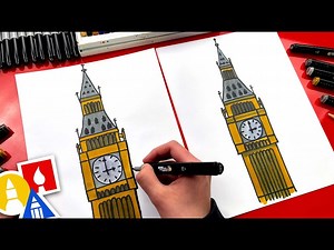 How To Draw Big Ben - Videos For Kids