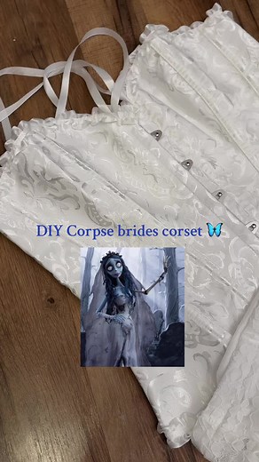 DIY Corpse Bride Corset for Halloween
