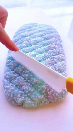 【slime ASMR】Crisp sound of cutting perlite slime 🌟 #slime #asmr #satisfying #スライム #音フェチ #lucu