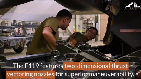 Crazy Process of Removing US F-22’s Massive Jet Engines for Repairs