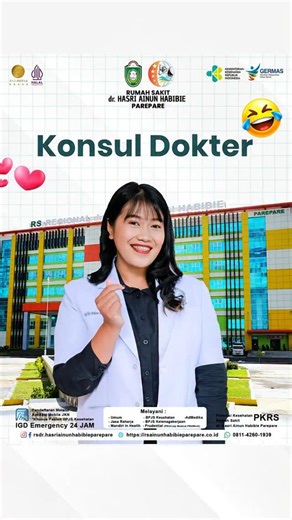 Rumah Sakit Ainun Habibie | Halo sahabat Ainun siapa nih yang sering konsul sama dokter, ingat yah konsul kesehatan #parepare #rumahsakit #parepareupdate #foryou... | Instagram