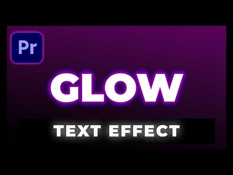 SUPER SIMPLE Glow Text Effect in Premiere Pro | Tutorial