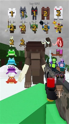 🔫 Tactical Shotgun vs All Enemies - 99 Nights In The Forest!