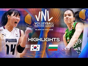 Korea 🇰🇷 vs. Bulgaria 🇧🇬 - Highlights | Week 3 | Women's VNL 2025
