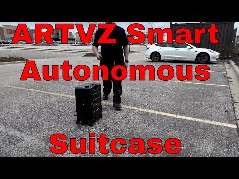 ARTVZ Smart Luggage! Unveiling the Autonomous Suitcase of the Future! 🌐🛄" Test Parking Lot