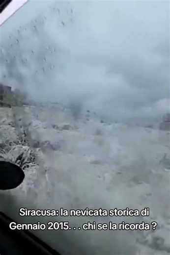 Ricordi della nevicata storica a Siracusa