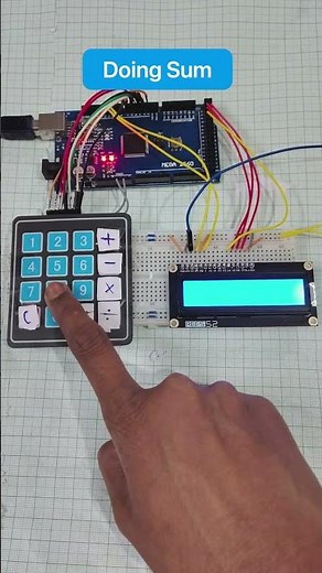 I Built a Calculator using Arduino 🤯 arduino #electronics #robotics #coding #diy #shorts #tech