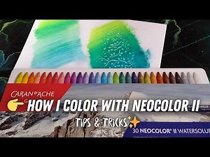 How I Color With Neocolor II ✨ Tips & Tricks for Adult Coloring Books
