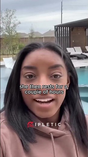 Simone Biles’ crazy daily training schedule 🤸🏾👀 #olympic #gymnast