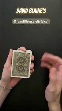 Learn David Blaine’s Favorite Card Trick! Tutorial #magic #tricks #tutorial