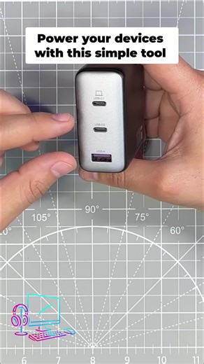 Need a power boost? Plug laptops into USB port #1 for the fastest charge. Simple, effective, and keeps all your devices powered up! #TechTips #PowerUp #Gadgets #USBcharger