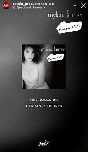 Mylène Farmer - Maman a tort J-1 #mylenefarmer