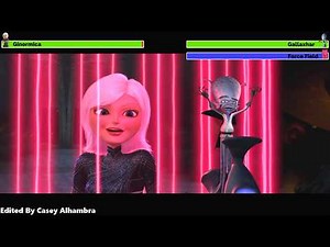Monsters vs. Aliens (2009) Gallaxhar's Ship Chase with healthbars