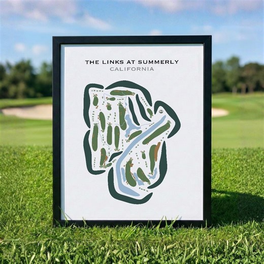 The Links at Summerly, CA | Golf Course Map, Golf Map, Golfer Gift for Him, Scorecard Layout, Golfer Boyfriend Gift, Art Print Decor - Etsy Canada