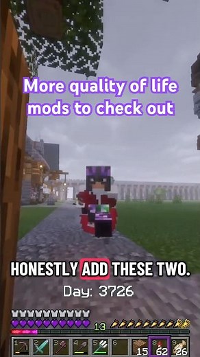 Check out this Quality of Life Mods #minecraft #gaming #minecraftmods #minecraftbuilding #hypixel