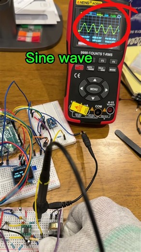 Arduino Generates Sine, Triangle & Square Waves #arduino #arduinoproject #maker #dogilab #electronic