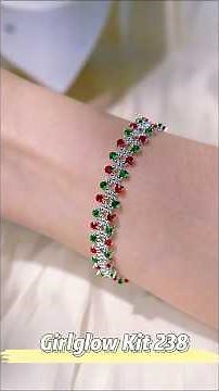 Girlglow Kit 238 | Make Bracelet with 3mm Round 4-prong Round CZs & 2.5mm Beads #braceletkit #diy