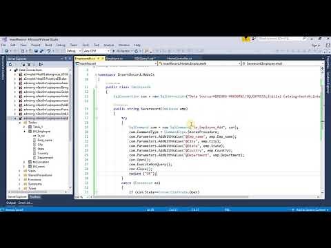 How to insert data to database using Model in ASP.NET CORE
