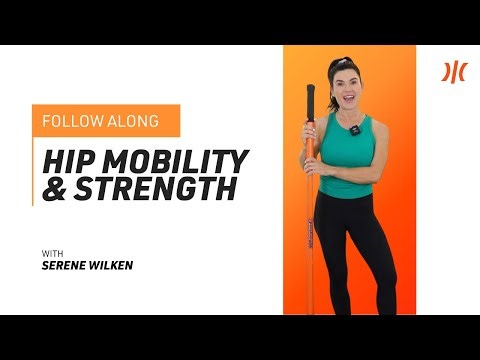 Pilates Movement Routine To Open & Strengthen Your Hips with Stick Mobility