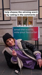 ✨ VOTE IN THE POLL BELOW ✨ your nose knows best 👃 help us choose our new body wash fragrances you want to see hit the shelves next year by voting below 👇 watch the public try our sniff test, and let us know if you agree 💖 voting ends 5th December- ready, set, sniff! #method #snifftest | method uk