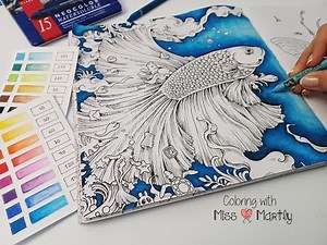 How to color a Background with Neocolor II | Colourmorphia by Kerby Rosanes | Part 1