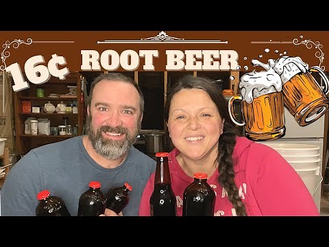 Alaska Cabin Life - filling the pantry with HOMEMADE ROOT BEER ~ FUN and CHEAP
