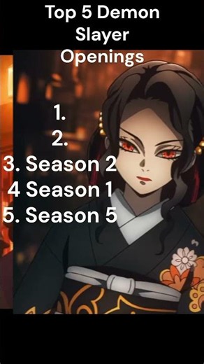 Top 5 Demon Slayer Openings