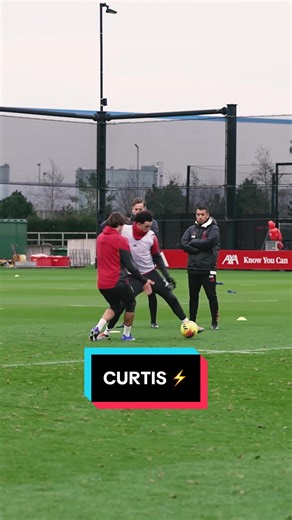 Curtis Jones Shows Quick Footwork at Liverpool Training