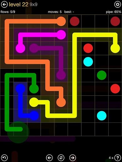FLOW FREE - Classic Pack - 9x9 - Level 22