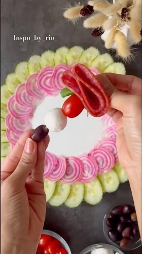 Antipasto Skewers Ideas | Party Appetizer Easy Tutorials✨#shorts