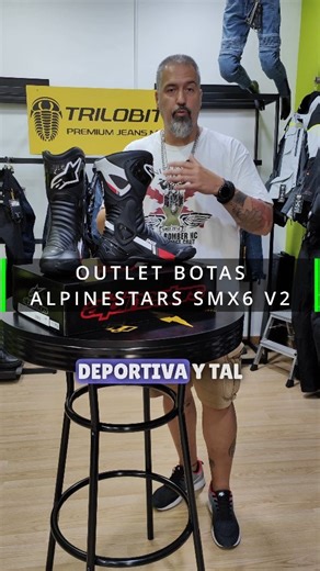 Gran Outlet Botas Alpinestar SMX6 V2 Pvp 299.95 Outlet: ( puedes ver el precio al final del video 😉) https://www.motorraiz.com/botas-alpinestars-smx6-blackwhitegrey-p-87947.html Cómodas, muy buena protección, buena suela, etc.... Unidades Limitadas #Alpinestar #moteros #moteras #motos | MOTORRAIZ