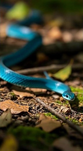 Blue Racer Snake — The Lightning Fast Forest Predator 🐍⚡#blueracer #snakefacts #naturevideo