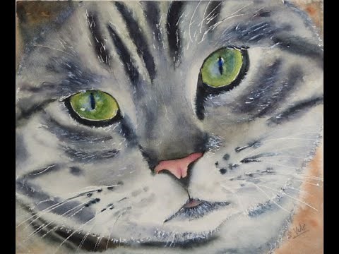Aquarelle : Petit chat